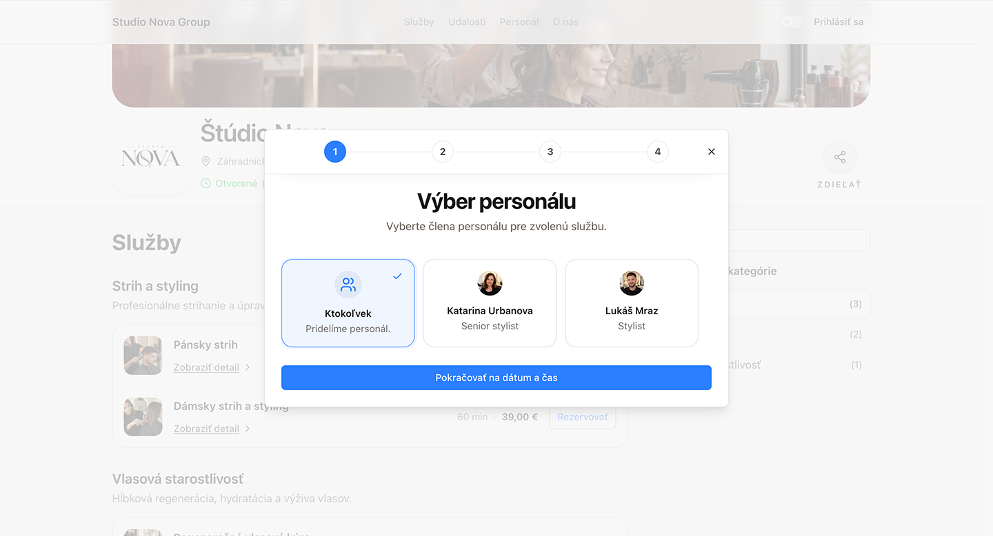 Jednoduchá cesta k rezervácii