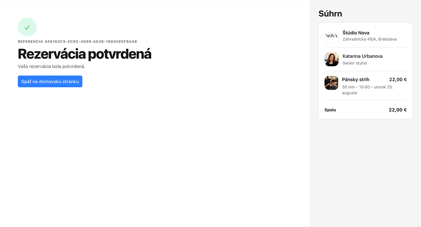 Jednoduchá cesta k rezervácii